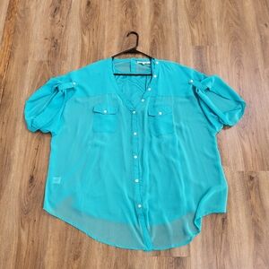 Daniel Rainn Teal Blouse